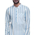 thumbnail image 4 of Atasi Printed Casual Asymmetric Kurta Pyjama For Men Designer Long Kurta Set, 4 of 4