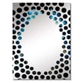 thumbnail image 2 of Designart "Starry Night Morning Glory Celestial Blooms III" Morning Glory Oversized Wall Mirror - Traditional Floral Office Mirror Wall Decor - Multiple Color Options, 2 of 6