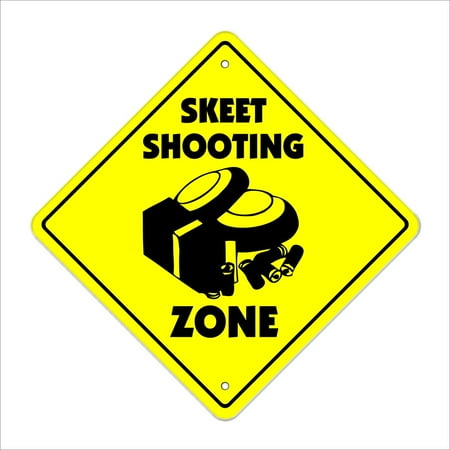 Indoor Gun Range Skeet Crossing Decal Zone Xing | Indoor/Outdoor | 4