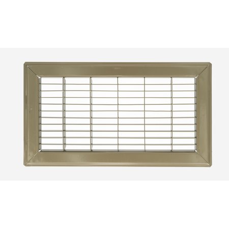 

14 in. Wide x 06 in. High Rectangular Floor Return Air Grille of Steel for Duct Opening 14 in. W x 06 in. H- Free 2-3 Business Day Delivery