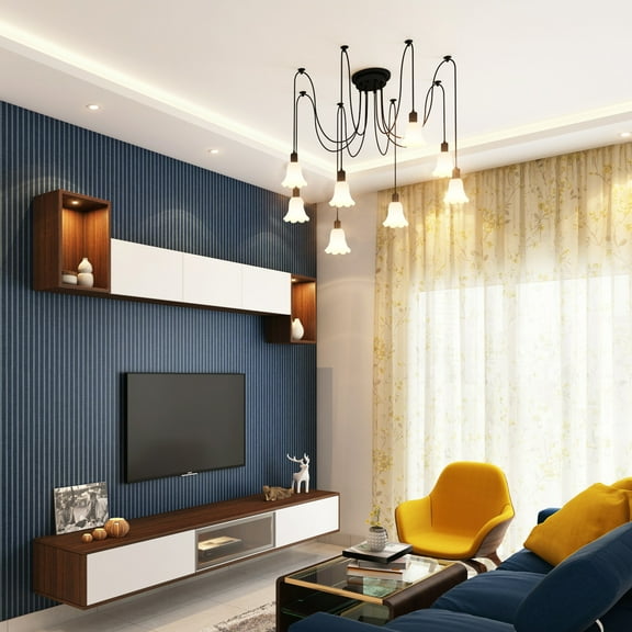 Clispeed White Glass Ceiling Lamp Shade Decorative Household Lamp Cover for Bedroom