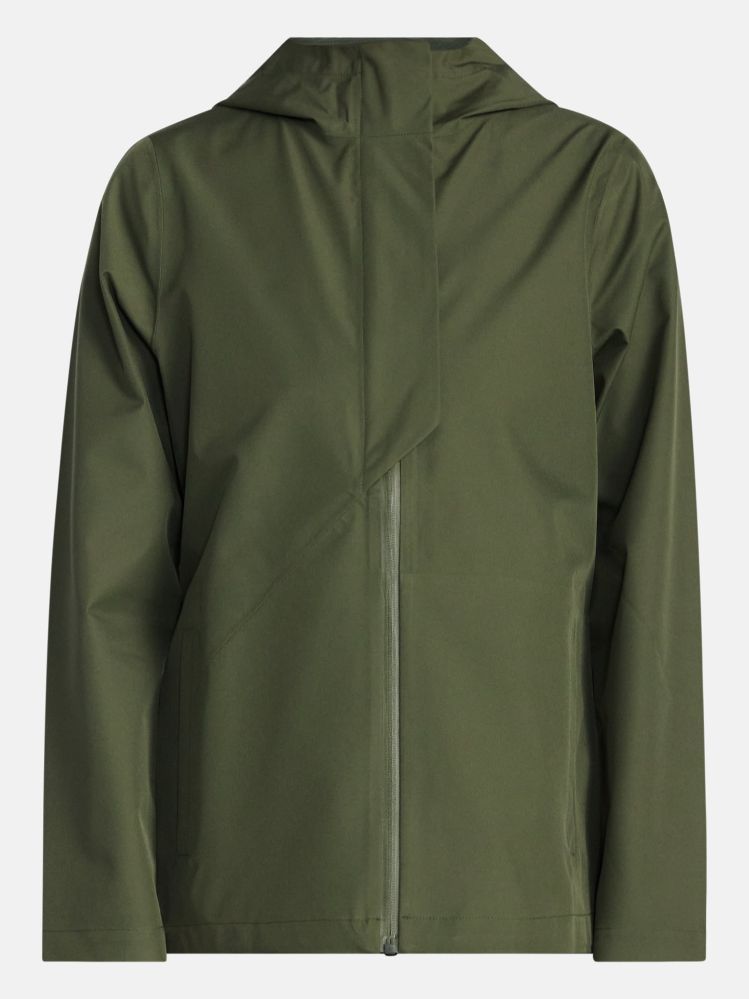 Ozark Trail Women's and Women's Plus Asymmetrical Zip Rain Jacket, Sizes XS-3X