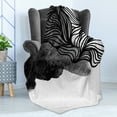 thumbnail image 4 of Japanese Soft Flannel Fleece Blanket, Ink Art Style Waves in Urban Minimalist Watercolor Theme Print, Cozy Plush for Indoor and Outdoor Use, 50" x 70", Grey Charcoal Grey and White, by Ambesonne, 4 of 5