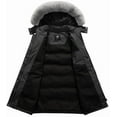 thumbnail image 3 of KVE Women's Winter Thicken Puffer Coat Warm Snow Jacket with Faux Fur Removable Hood Dark Grey XX-Large, 3 of 7