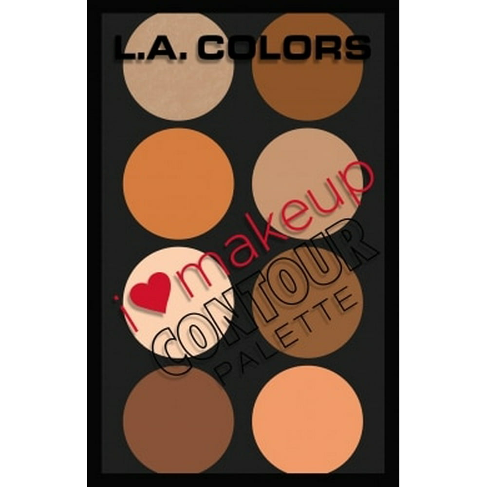 L.A Colors I Heart Makeup Contour Palette ( Med to Deep)