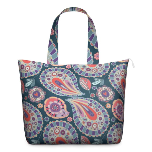 Sac à Bandoulière Vintage Motif Cachemire Chic - Parfait pour Femmes Voyageurs & Mamans