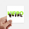 thumbnail image 1 of Hippo Body Combination Sticker Square Waterproof Stickers Wallpaper Car Decal, 1 of 1
