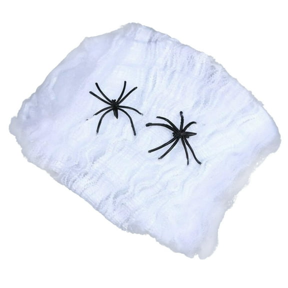 Wovilon Halloween Decoration Halloween Cotton Net Plastic Decoration Prop Bar Outdoor Accessore