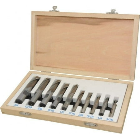

Value Collection 3/16 to 3/4 2 Flute Square End Mill Set
