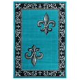 thumbnail image 1 of United Weavers Tapis de Zone Bristol Lilium Turquoise, 1 of 1