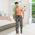 thumbnail image 7 of GZHJMY Colored Mushroom Plants Men's Pajama Pants, Loose Lightweight PJs Lounge Sleep Bottoms with Pockets Drawstring, Pajama Bottoms for Home and Rest, XX-Large, 7 of 7
