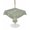 Green, variant on Outdoor Tablecloth with Umbrella Hole for Patio/Picnic/Party/Camping, Green Flower Branch Waterproof Table Cloth Square Cover Washable, Spring Summer Farmhouse Botanical (60"x 60")