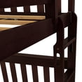 thumbnail image 5 of Max & Lily Twin over Twin Bunk Bed for Kids, Solid Wood Bunk Beds with Ladder, Espresso, 5 of 11
