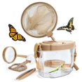 thumbnail image 1 of Kit de captura de insectos Montessori Mama para niños, juego completo de exploración de insectos con herramientas de aumento de red extensible de hábitat y correa de transporte, regalo educativo de av, 1 of 6