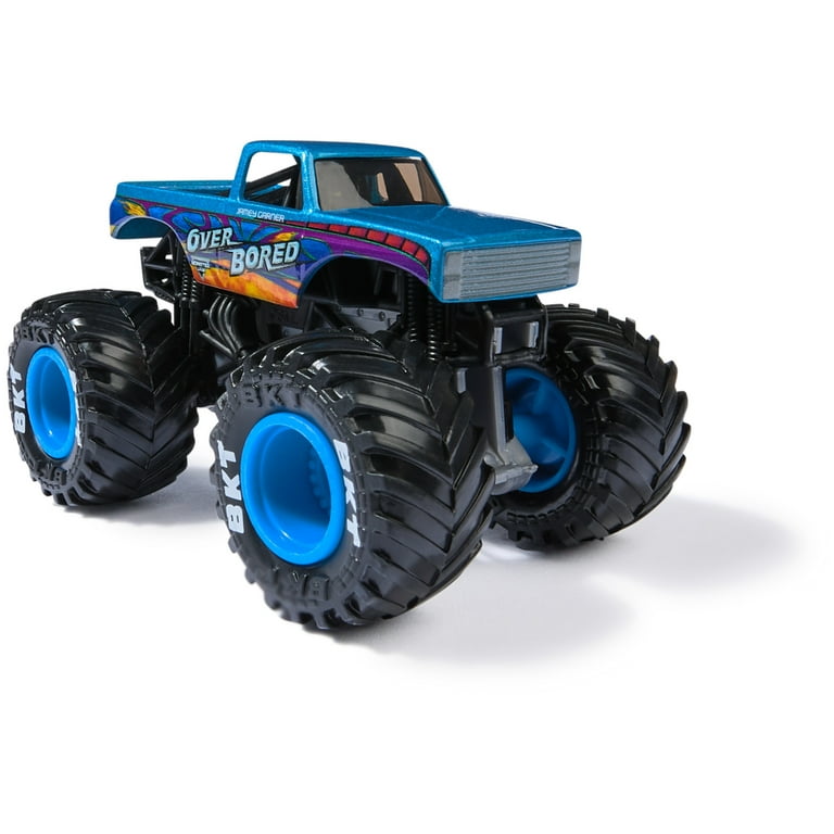 Monster Jam, Official Over Bored Monster Truck, Die-Cast Vehicle, 1:64 Scale, Kids Toys for Boys Ages 3 and up
