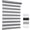 Gray, variant on MYshade Cordless Zebra Blinds White-33"W*64"H Pull Down Roller Window Shades Double Layer Light Control Free Stop Window Shades Day and Night Blinds Easy Installation for Home