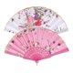 thumbnail image 1 of Español Mano Flores Tela Plegable Boda Baile Rosa y Rosa Yinane Ventilador plegable de estilo dulce, 1 of 8