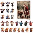 thumbnail image 2 of Calendario Adviento Navidad 2024 Adorno Decorativo Con Lindo Ganado, 2 of 9
