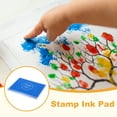 thumbnail image 3 of Uxcell 2Pcs Large Sky Blue Stamp Ink Pad, 3.9x4.7 Inch Washable Craft Finger Stamps Pad for Paper Wood Fabric Inkpad DIY Card Making, 3 of 7