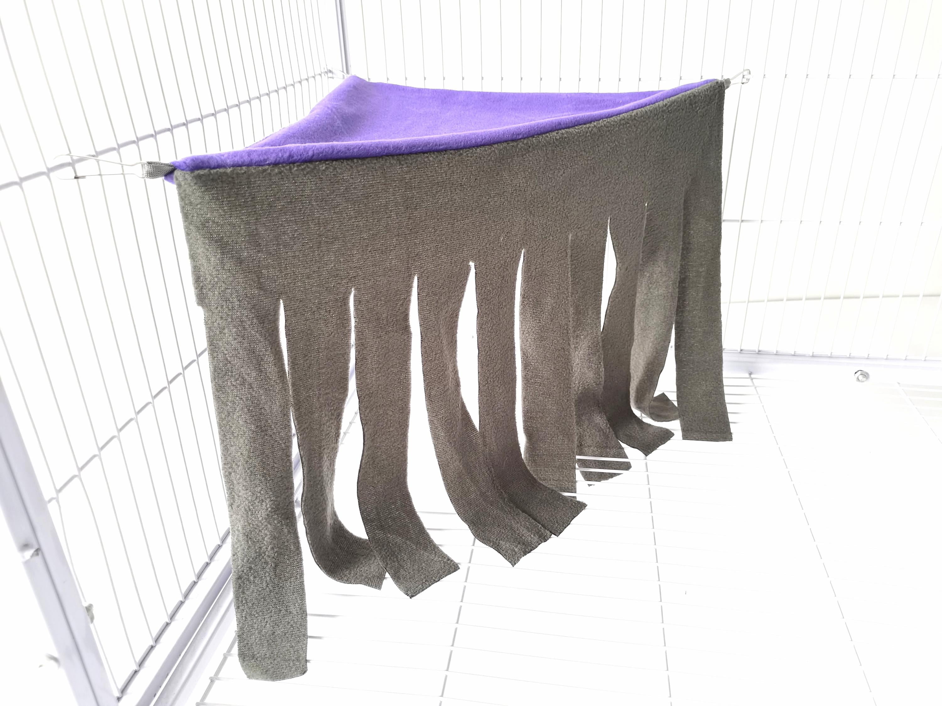 Guinea Pig Corner Hideout Small Animals Fleece Hideaway Cage Accessories for Rat, Chinchilla, Guinea Pig, Ferret