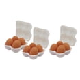 thumbnail image 3 of Bandeja para huevos en miniatura para casa de muñecas, caja para guardar huevos, modelo DIY 1:12, regalo, escena de simulación Blanco, 3 of 9