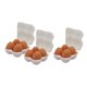 thumbnail image 3 of Bandeja para huevos en miniatura para casa de muñecas, realista, 1:12, accesorios prácticos para casa de muñecas, huevo Blanco, 3 of 9