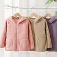 thumbnail image 6 of Staki Girls Fleece Jacket Soft Plush Sherpa Faux Fur Hooded Winter Jacket for Girls Warm Lightweight Cozy Teddy Coat 3-18Y(Sky Blue,9-10 Years), 6 of 7