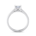 thumbnail image 2 of Circle Jewel Engagement Wedding Ring - 1.6 Ct Asscher Cut Diamond - 14K White Gold Plated 14K Ring for Women's - Timeless Eternity Ring - Beautiful Gift Jewelry - Engagement Wedding Ring, 2 of 4