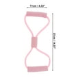 thumbnail image 3 of Unique Bargains 1 Pc Durable Yoga Stretch Band for Yoga and Home Fitness 14.17"x4.33" Pink, 3 of 4