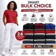 thumbnail image 2 of BILLIONHATS 24 Pack of Wholesale Womens Jogger Sweatpants, Bulk Comfy Fleece-Lined Joggers with Ribbed Cuffs for Charities & Homeless Shelter Donations, Color Assorted, Size 2X-Large, 2 of 7