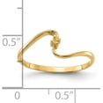 thumbnail image 3 of 14k Yellow Gold Polished .01ct. Diamond Ring Mounting no stones included, 3 of 5
