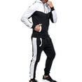 thumbnail image 3 of Frontwalk Mens Casual Slim Long Sleeve Coats Full Zipper Workout Sports Fitness Running Sweatshirt Hooded Jacket, 3 of 6