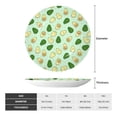 thumbnail image 2 of Cauagu Avocado Print Bone China Decorative Plate, Wall Mount Plate Holiday Decor Decorative Ceramic Plates with Stand Elegant Household Plates Decorative-10in, 2 of 6