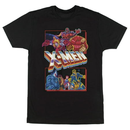 X-Men Cyclops Wolverine Psylocke Gambit Juggernaut Sabertooth Mens T-Shirt