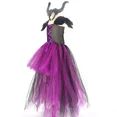 thumbnail image 5 of Disfraz de bruja malvada de Maléfica para niñas, vestido con tutú, disfraz de reina malvada, vestido de bruja, ropa de villana, 5 of 5