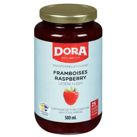 Dora Raspberry Light Jam Spread, 500mL