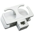 thumbnail image 6 of Extreme Max 3005.5692 Adjustable 2-Drink Mug Cup & Can Holder for Horizontal and Vertical Square Pontoon Rails - White, 6 of 6