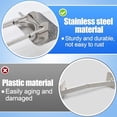 thumbnail image 3 of 2 Pack RV Shower Corner Storage Bar - 7.9~13.4in Adjustable Rust Proof Stainless Steel Bathroom Shelves Organization Rod for Camper Travel Trailer Inside Bath Accessories Silver Silver, 3 of 5