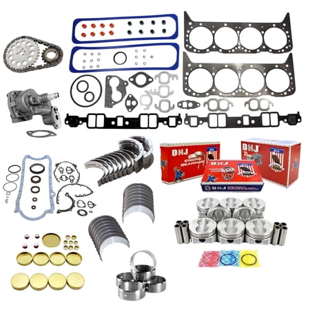 DNJ EK3103JM Master Engine Rebuild Kit Fits Cars & Trucks 1987-1990 Chevrolet Pontiac Camaro Caprice Firebird 5.7L OHV V8 16V 350cid VIN 6 VIN 7 VIN 8