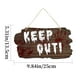 thumbnail image 2 of Xihbxyly Letrero de Madera de Halloween, Decoración con Huella de Mano Ensangrentada, Ambiente de Terror, Letrero Personalizado para Puerta de Entrada, Casa Embrujada, Decoración Navideña de Otoño, F, 2 of 2