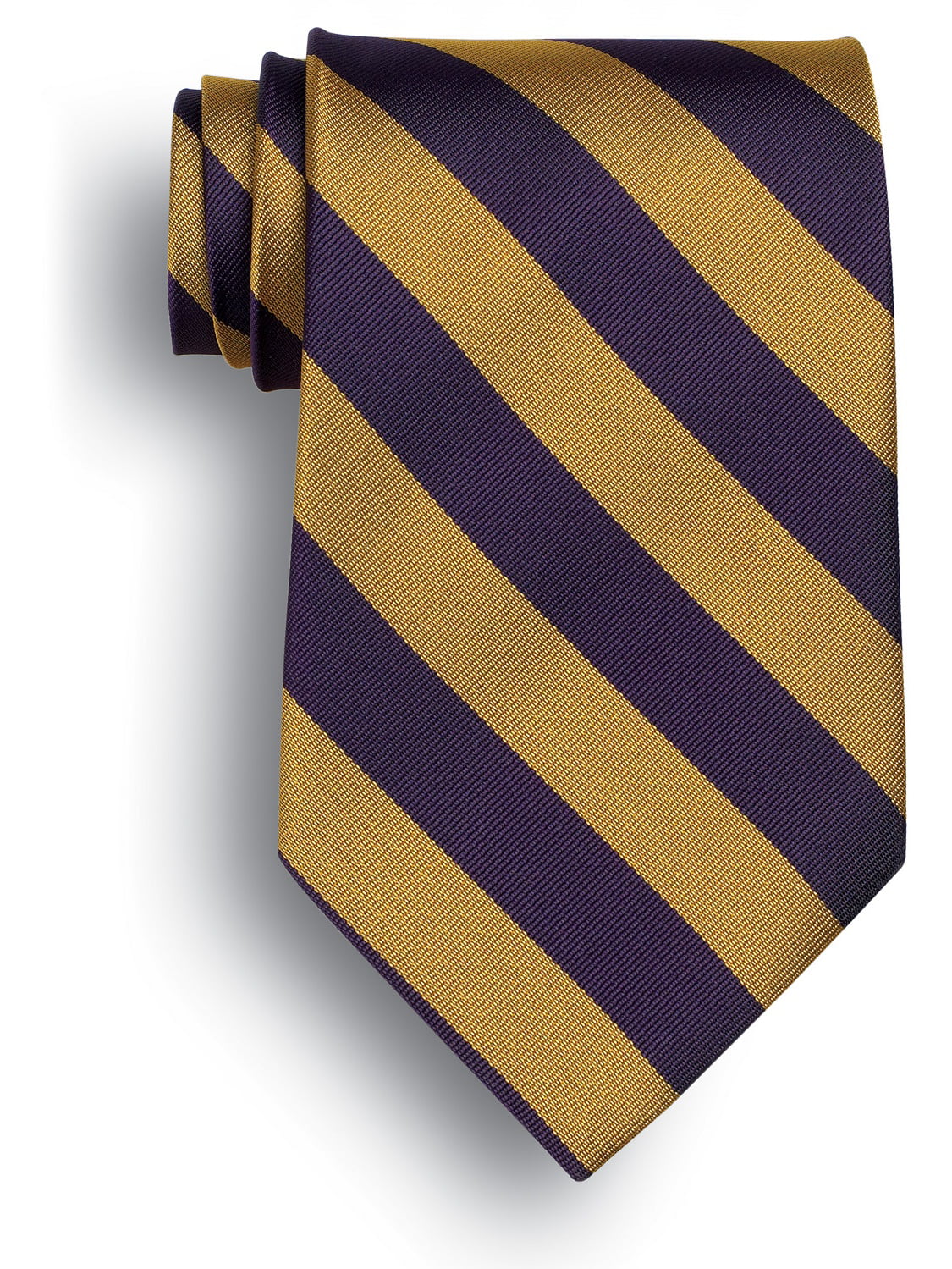 Wolfmark School Stripe Tie, Purple and Gold - Walmart.com