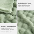 thumbnail image 3 of Faux Fur Plush Throw Blanket Soft Fluffy Bubble Blanket for Couch, Sofa Bedroom, 3 of 5