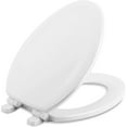 thumbnail image 2 of Kohler K-20466-0 Stonewood Quiet-Close Elongated Toilet Seat - White, 2 of 2