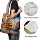 thumbnail image 3 of Patata Graciosa Bolso de tela con estampado de lienzo para mujer, bolsa de compras reutilizable y estética, con cremallera interior, regalo para mujer,40*40cm., 3 of 6