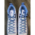 thumbnail image 4 of Ni - ke Ni - ke Jordan 12 Mid Alpha 3 UNC Tar Heel PE Football Cleats White Blue Men Sz 16, 4 of 5