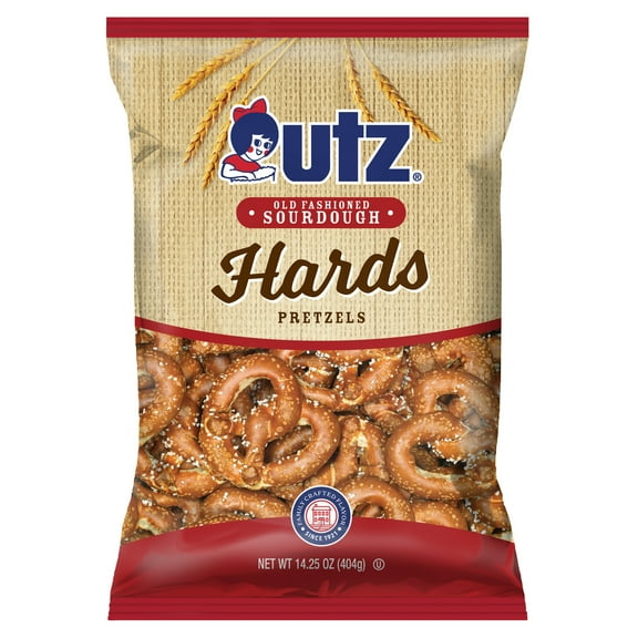 Utz Sourdough Old Fashioned Hards Pretzels, 14.25 oz Bag