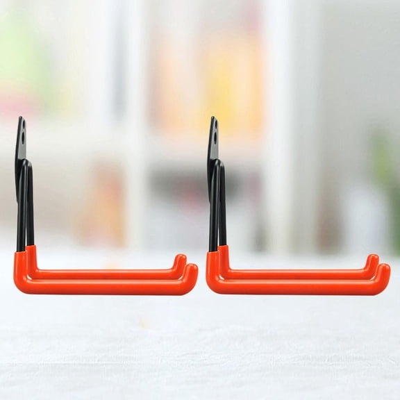 FOMIYES 2Pcs Heavy Duty Garage Storage Hangers with Strong Iron and Plastic Construction