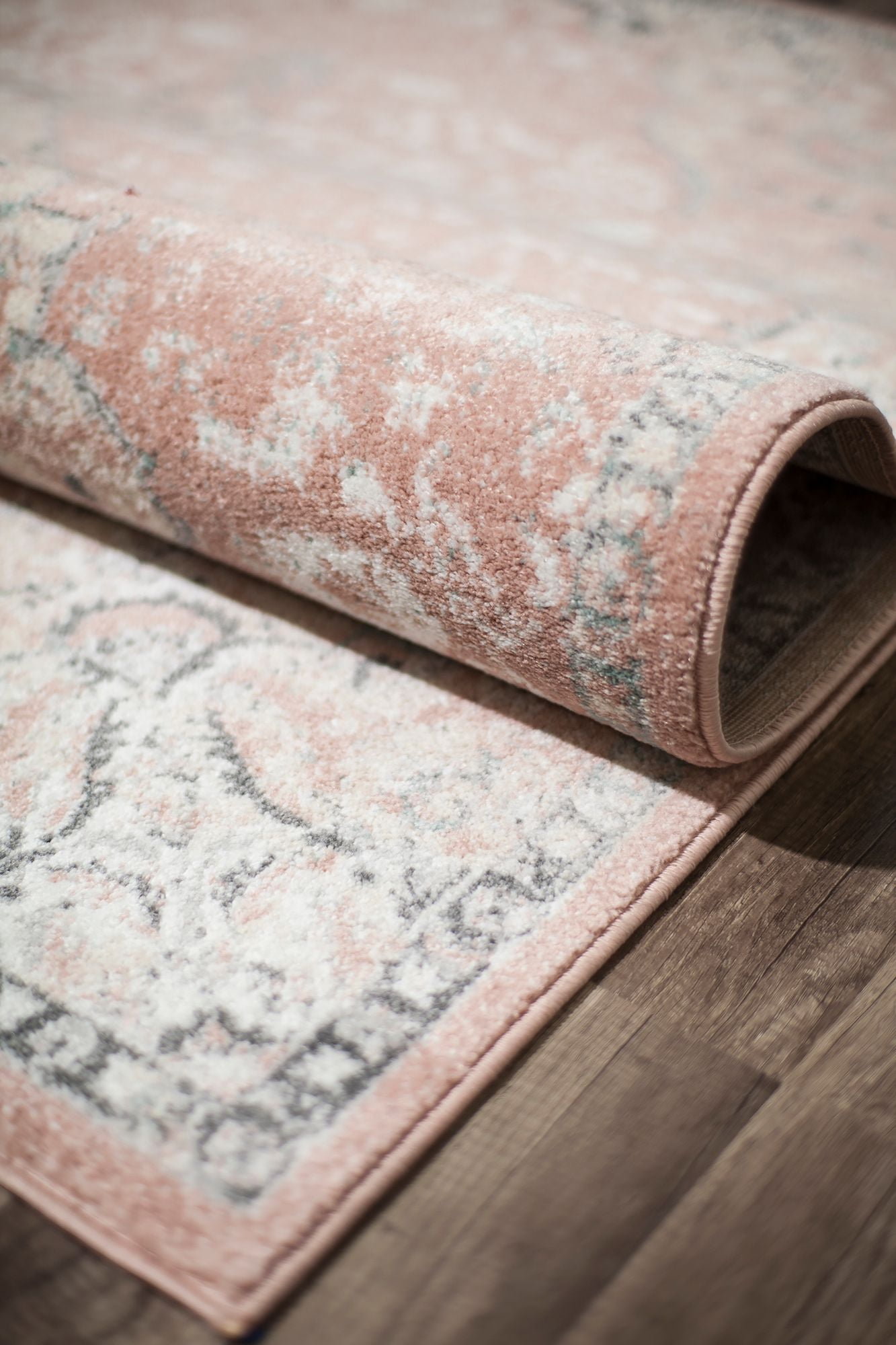 Harper HY50B Amaranth Transitional Vintage Pink Area Rug, Oval