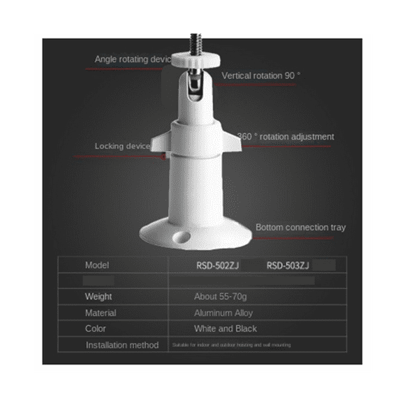 Indoor Outdoor Adjustable Mount Wall/Ceiling Security Bracket for Camera Bracket Security Camera Bracket
