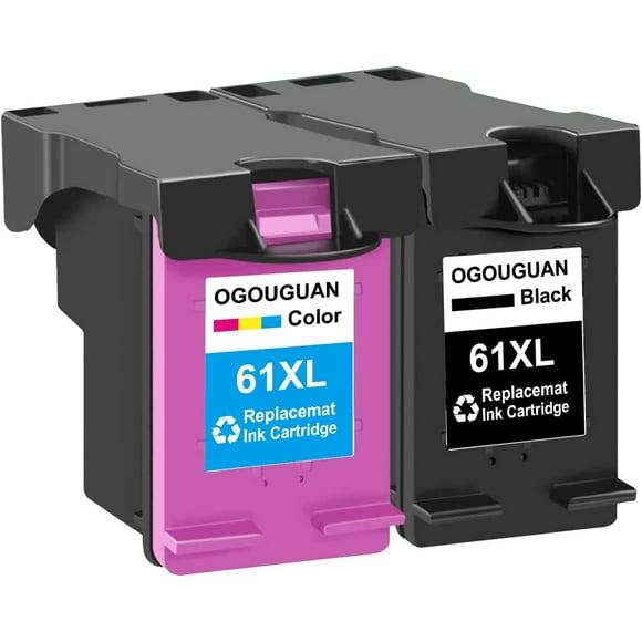TRAHOO-Remanufactured 61XL 61 XL Ink Cartridge (Black Colour) CH563WN CH564WN For HP Deskjet 1000 1050 2510 3510 -ENVY 4500 5530 Officejet 4630 4635